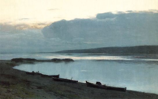 Levitan, Evening on the Volga