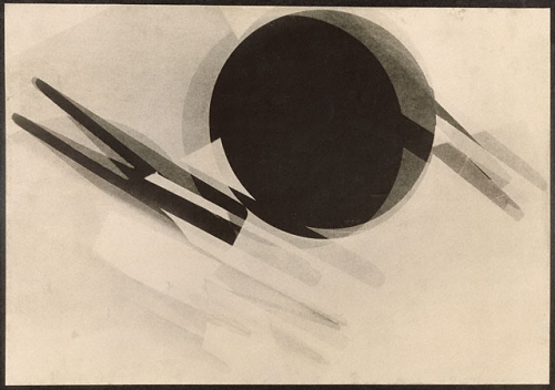 Moholy-Nagy, Photogram #1 Mirror negative
