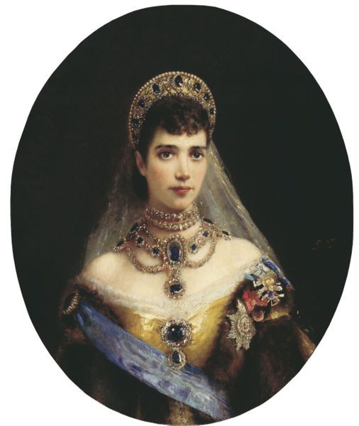 Makovsky, Portrait of Empress Maria Feodorouna