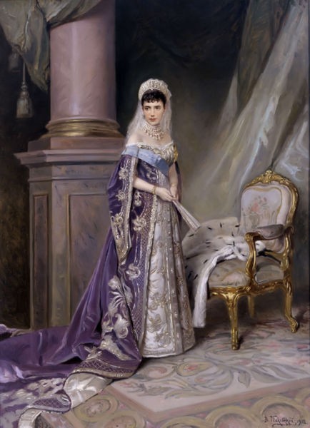 Portrait of Empress Maria Fyodovna 1885