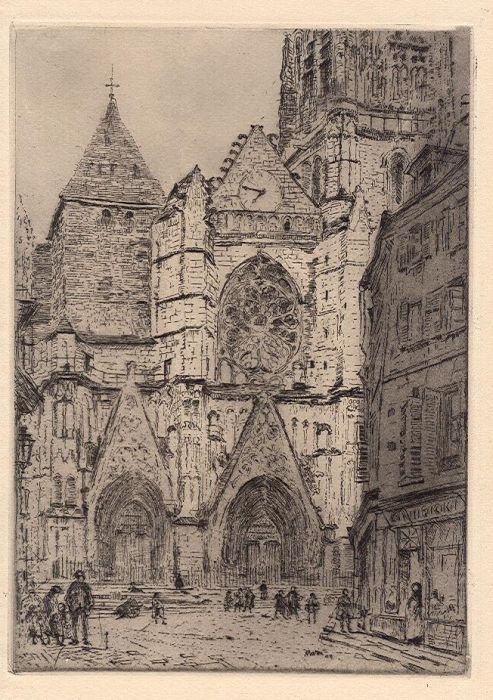 Marin, Cathedral of Meaux, etching