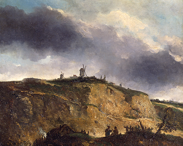 Michel painting, Windmills, Montmartre