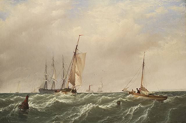Moran, View on the Delaware Bay, 1856 