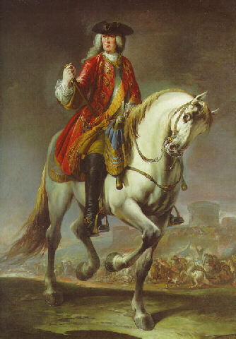 Nogari Portrait of Field Marshal Count Johann Matthias von der Schulenberg on Horseback