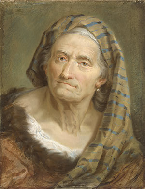 Nogari painting, Woman in a Striped Shawl