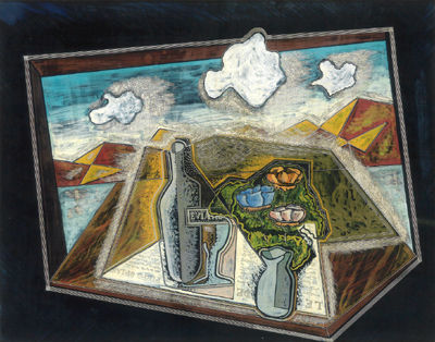 Oriani painting, Objects in a Window