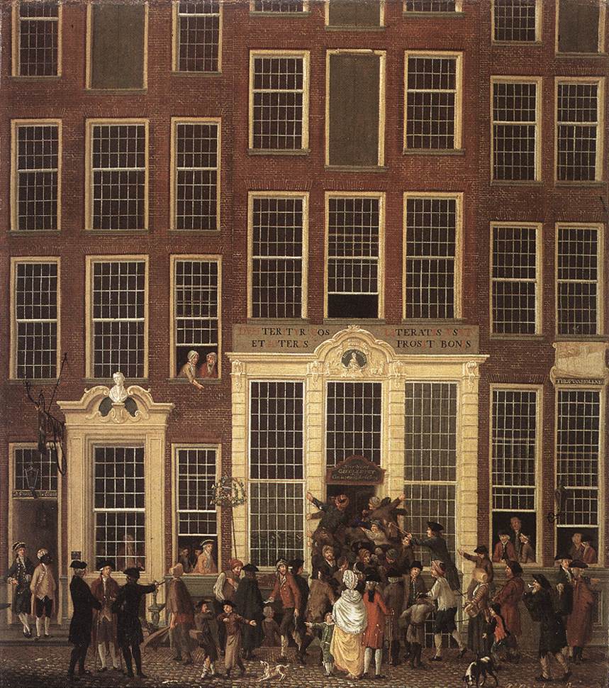 Ouwater painting, The Lottery Office