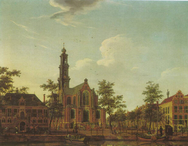 Ouwater painting, View of the Westerkerk