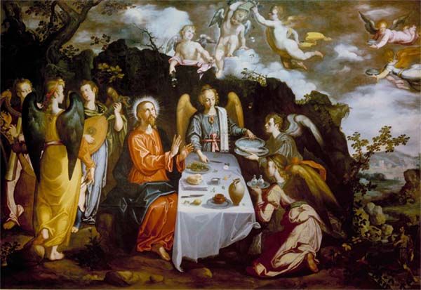 Pacheco, Christ Served by Angels of the Desert 