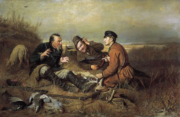 Perov, The Hunters at Rest, 1871