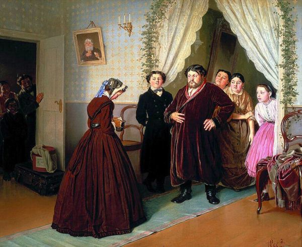 Perov, A Governess Arriving at a Merchants House