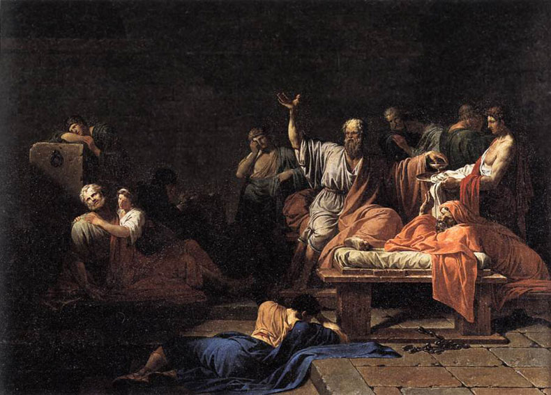 Peyron painting, The Death of Socrates