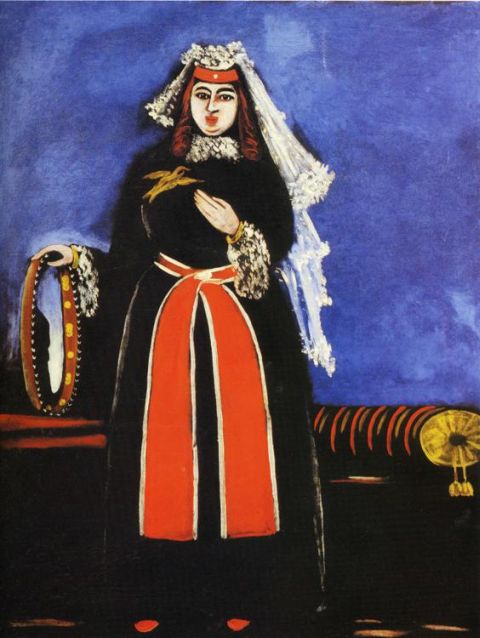 Pirosmanashvili, A Georgian Woman with Tambourine