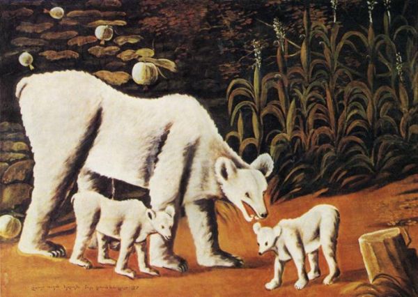 Pirosmanashvili, Mother Bear with Cubs