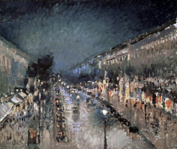 The Boulevard Montmartre at Night 1897