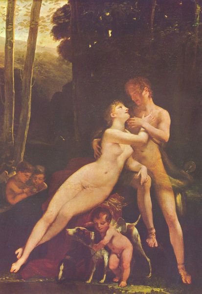 Prud'hon painting, Cupid and Psyche