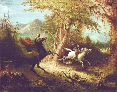 Quidor, The Headless Horseman Pursuing Ichibod Crane, 1858