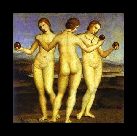 Raphael painting, The Three Graces