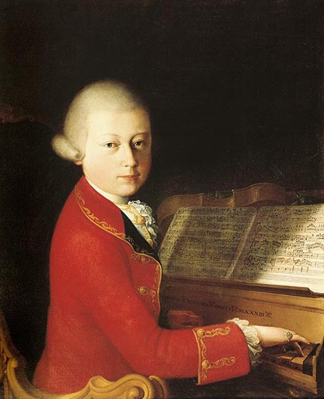 dalla Rosa painting, Mozart at Verona