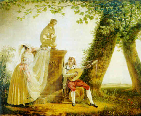 Sablet painting, Serenade in the Countryside