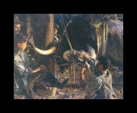 Shoeing the Ox 1906