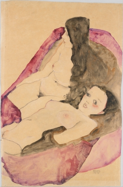 Schiele, Two Reclining Nudes