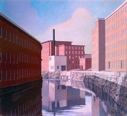 Sheeler, Amoskeag Canal, 1948