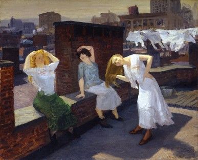 Sloan, Sunday, Women Drying Their Hair, 1912