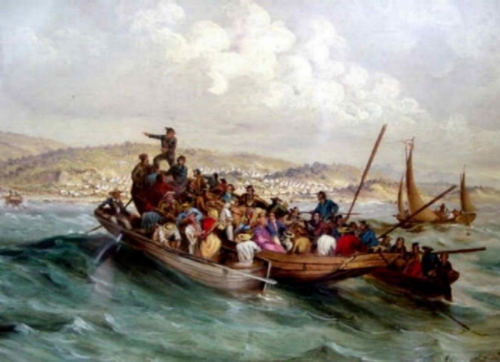 The British Settlers of 1820 Landing in Algoa Bay, 1853