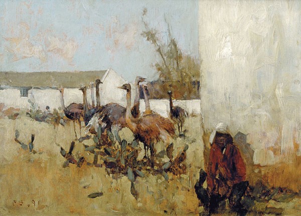 An Ostrich Farm, South Africa 1891