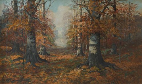 Steele, Impressionist fall landscape 