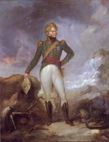 Stroehly painting, Portrait of Lord Alexandre Thomas Cochrane