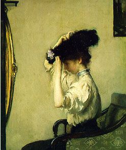 Tarbell, Preparing for the Matinee, 1907
