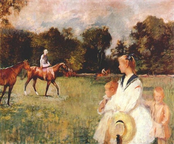 Tarbell, Schooling the Horses, 1902