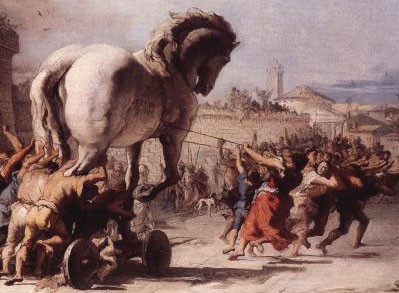 The Procession of the Trojan Horse in Troy