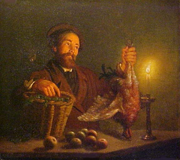 Pheasant Vendor By Candlelight