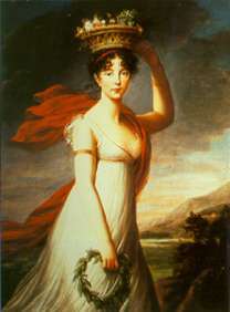 Vigée-Lebrun painting, Julia Lebrun as Flora