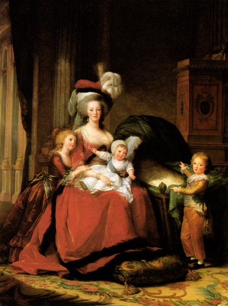 Vigée-Lebrun painting, Marie Antoinette and her Children