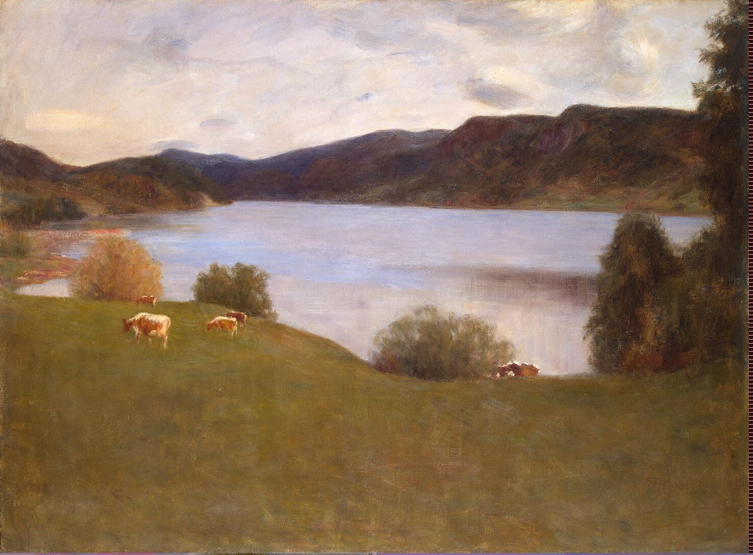 Landscape with a Lake, by Erik Theodor Werenskiold