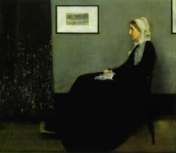 Arrangement in Grey and Black: Portrait of the Painter's Mother (Whistlers Mother)