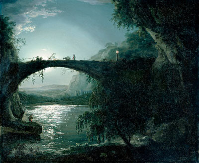 Wright painting, Moonlight Landscape