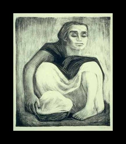 Zalce, Woman lithograph 1945