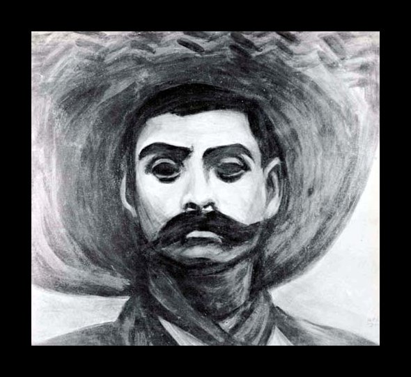 Zalce, Zapata, image from a fresco