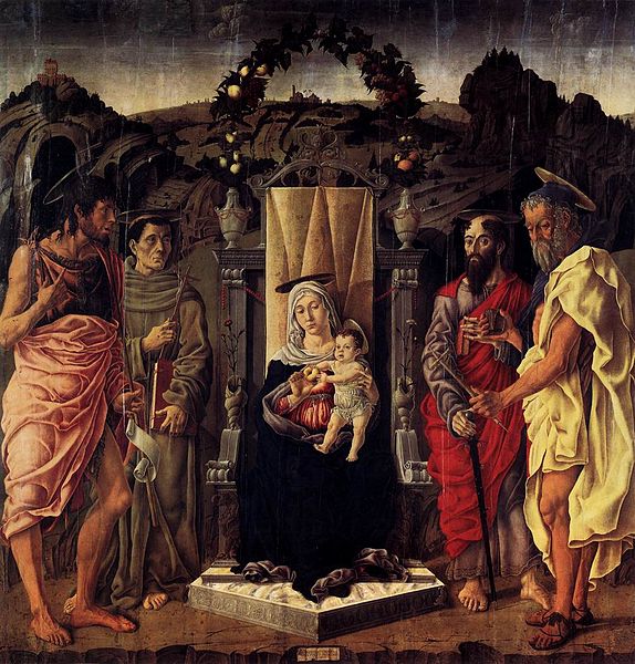 Zoppo, Madonna and Child Enthroned with Saints