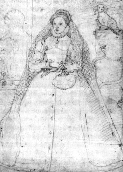 Federico Zuccari, Sketch of Queen Elizabeth