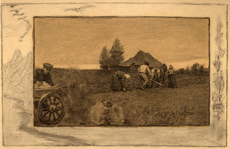 1. Potato Removal. 1890s. Drawing.