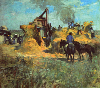 3. Field Workers Gathering Hay. 1927. Museum of Gibraltar