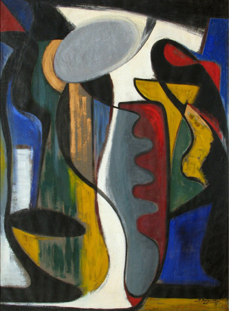 3. Composition. 1960-61. Oil on canvas. 