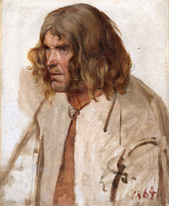 5. Estonian Peasant. 1864. Oil on Paper. 