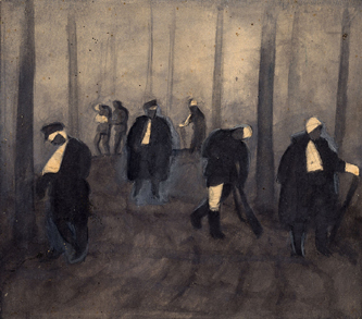 4. Path of the Nightmare.  1916. Watercolor on Paper. 